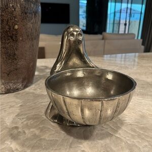 Martha Stewart Metallic Ghost Candy Bowl